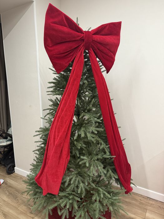 Большой бант на елку