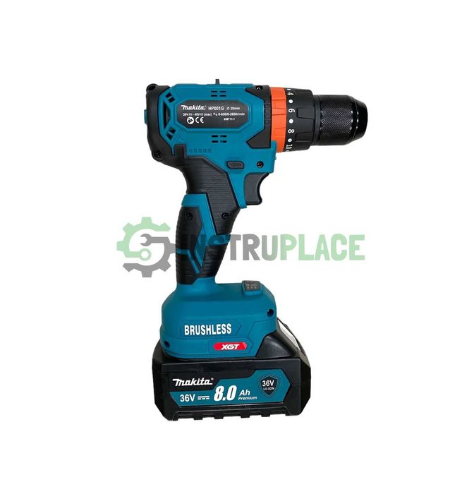 2в1 БЕЗЧЕТКОВ Акумулаторен Ъглошлайф и Винтоверт Makita 36v 8Ah МАКИТА