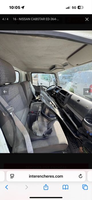 Nacela nissan cabstar 10 metri