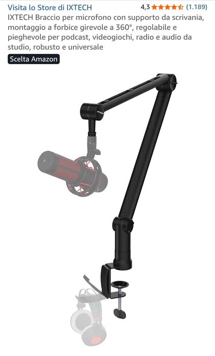 Microfon rode  cu braț + căști DT 990PRO 250HOM