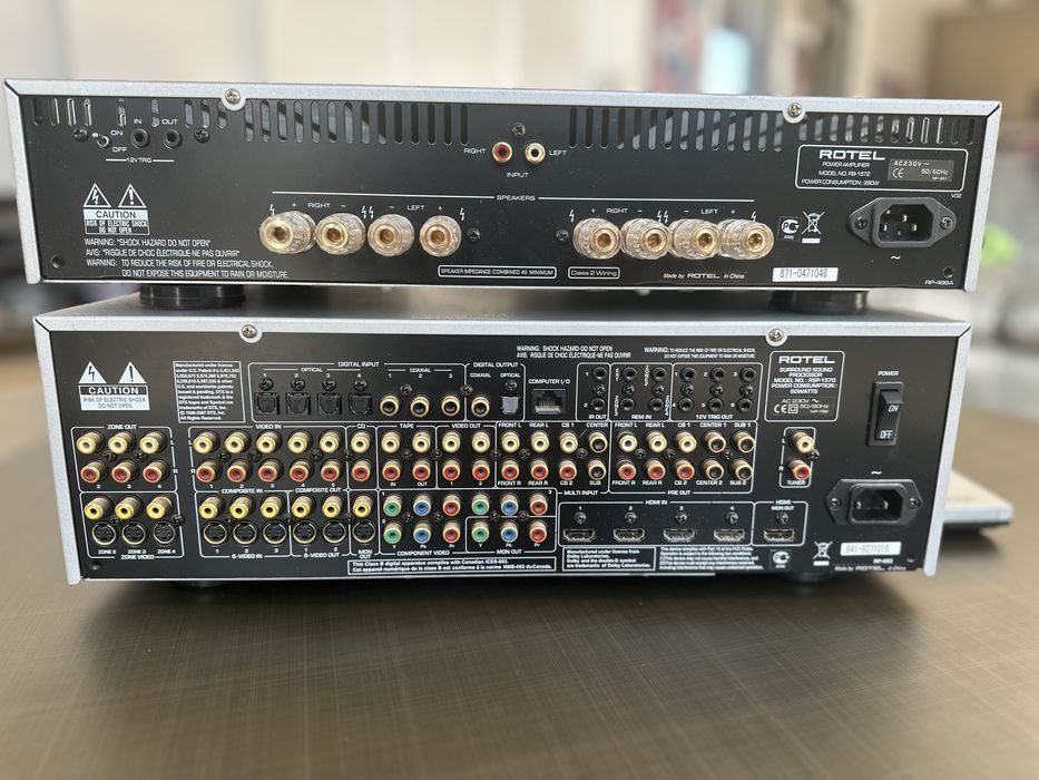 Rotel RSP 1570 + Rotel RB 1572 High-end