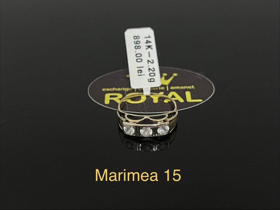 Bijuteria Royal CB: Inel dama aur 14k 2,20gr