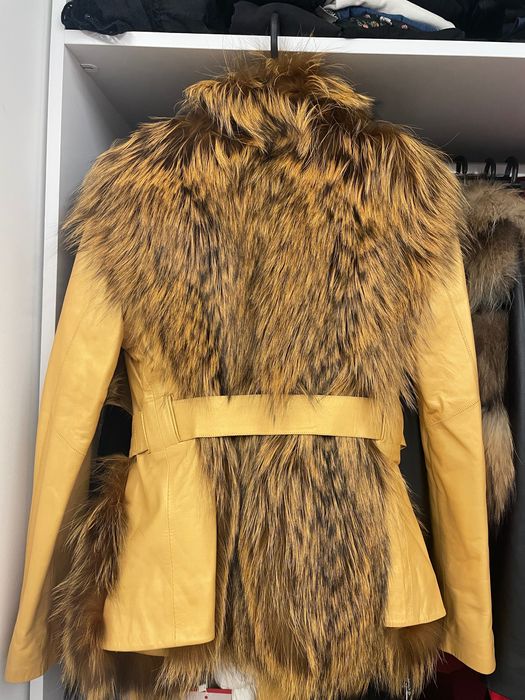 Кожено яке с лисица