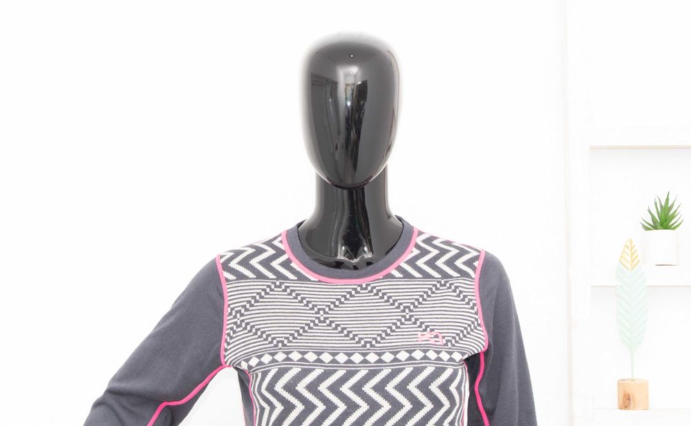 Kari Traa дамска мерино блуза сива термо бельо от мериносна вълна М