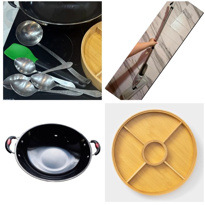 Продам сковороду ВОК менажницу ложки и швабру с распылителем за 5000