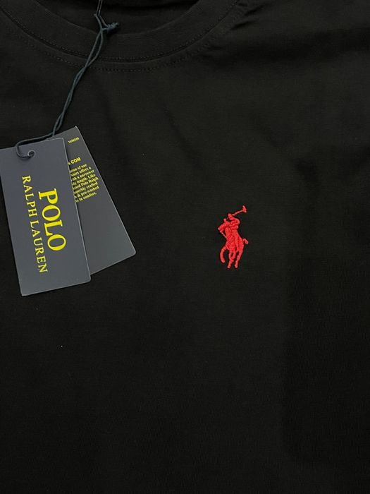 Tricou Polo Ralph Lauren negru – logo roșu – nou cu etichetă