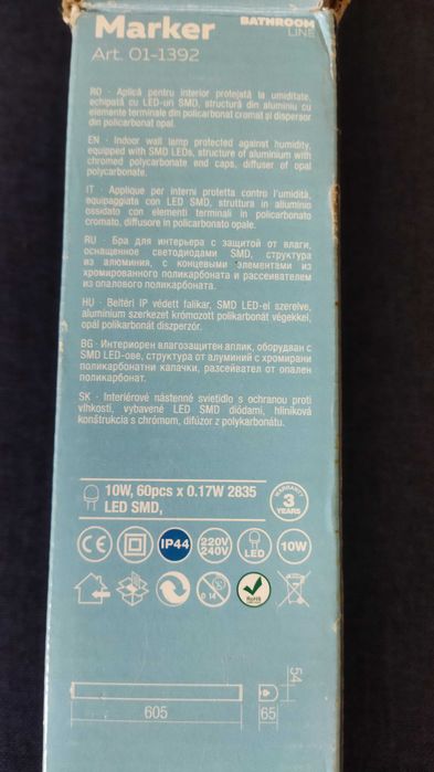 Lampa baie cu LED