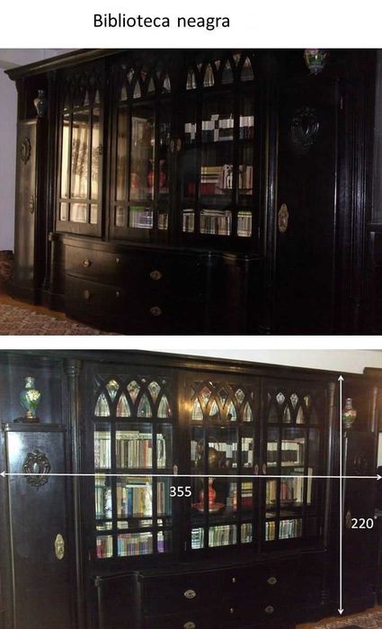 Mobilier de colectie - maro / negru