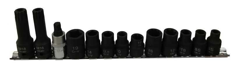 Комплект специализирани вложки 1/2" 13 ч.