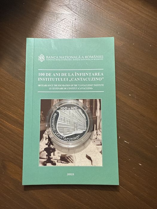 MONEDA BNR Institutul Cantacuzino 10 lei 2021