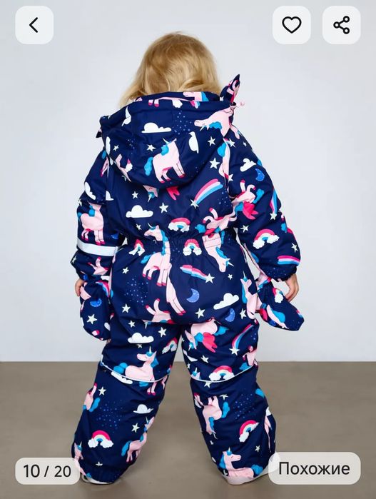 Зимний комбинезон на девочку