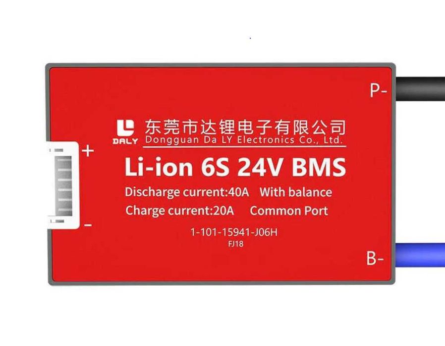 BMS PCB 6S 24V 40A Daly Waterproof Balanced Battery