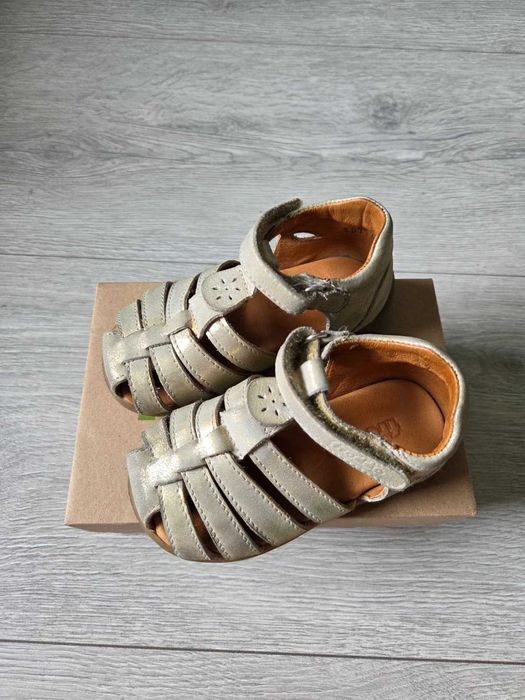 Sandale fete Froddo piele auriu Marime 21