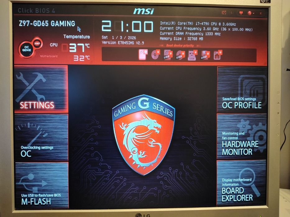 Kit socket 1150: MSI Z97-GD65 Gaming + i7 4790 + cooler