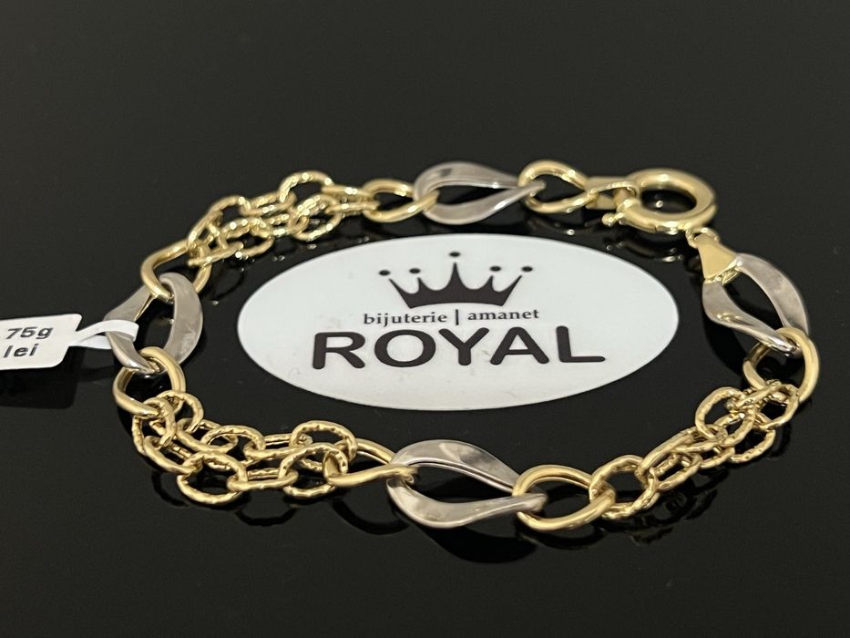 Bijuteria Royal CB : Bratara dama aur nou 14k 4,75gr