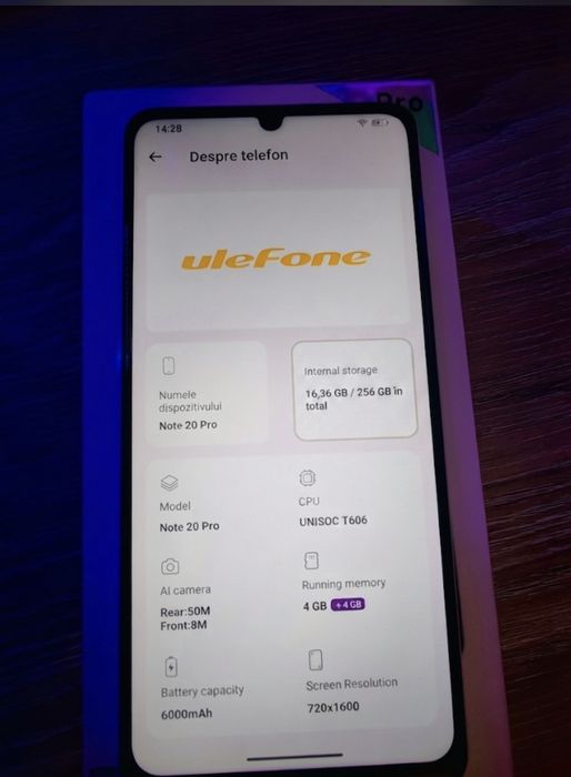 uleFone note 20 pro