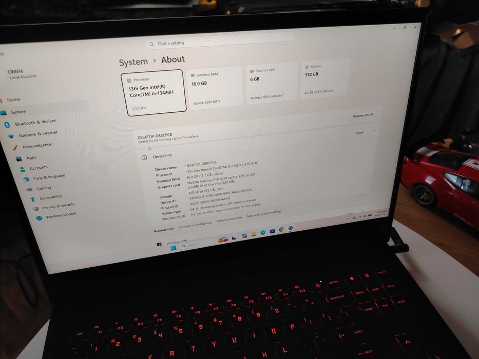Laptop gaming HP omen 16 rtx 4050