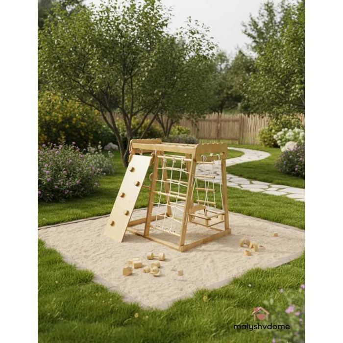 Шведская стенка, турник, качели в комплексе "Baby-малыш" от Turnik.uz