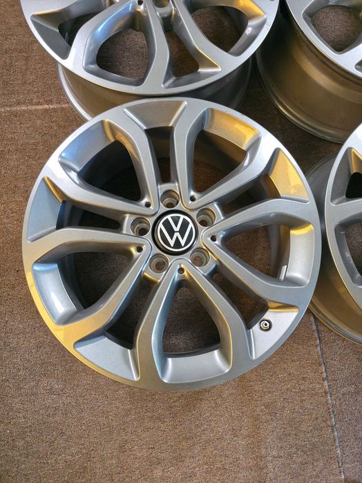 4 Jante Aliaj 5x112 17'' 7J ET 48.5 - OE VW Golf Passat Touran Sharan Caddy T-Roc Tiguan / Skoda Octavia Superb Yeti Karoq
