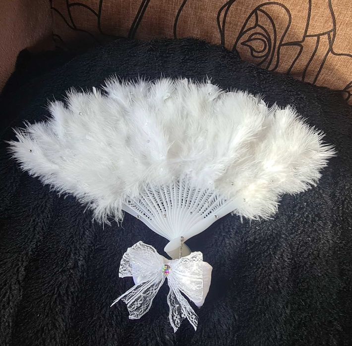 Evantai cu pene și pietricele