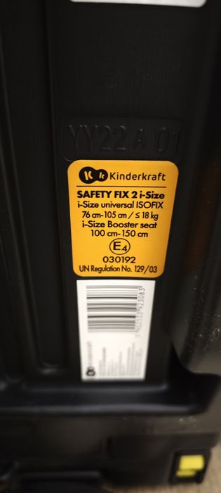 KINDERKRkraft scaun auto Safety fix 2 i-size NOU (76-150 cm)
