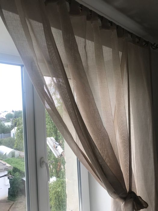 Тюль на окна под лён