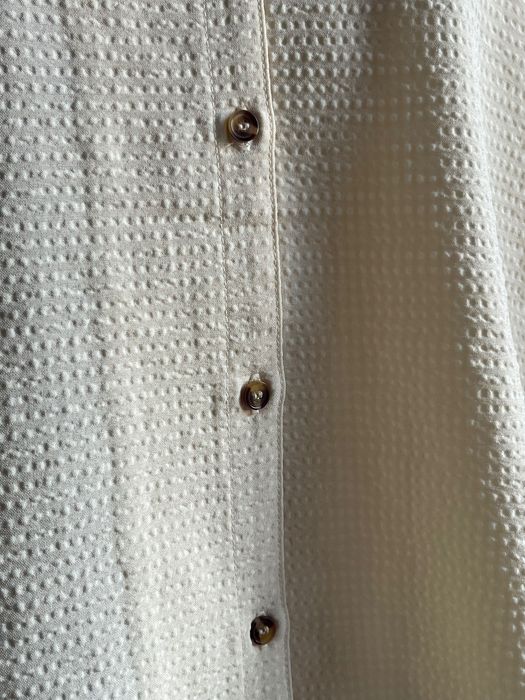 Бежова дамска риза JDY тип тениска, с яка, текстура, р-р L,4, маркова