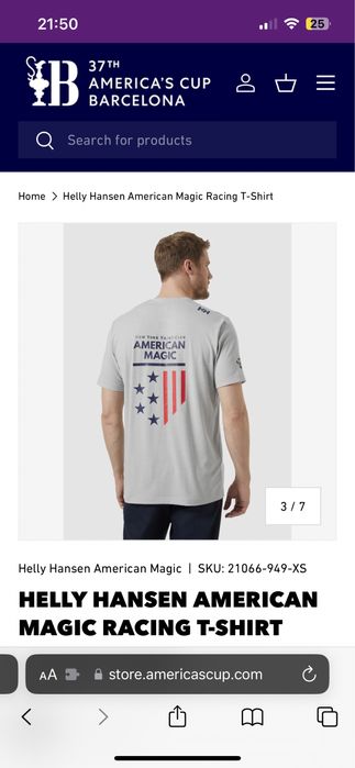 Tricou Helly Hansen American Magic Edition