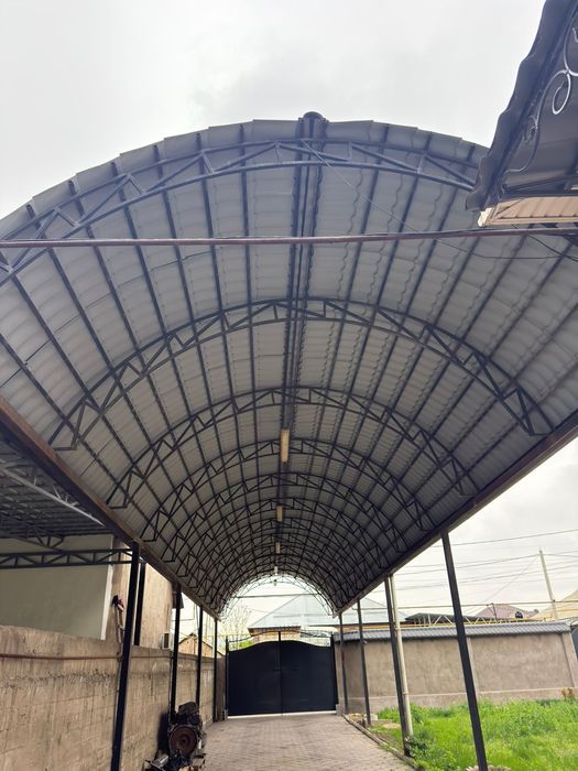 Навес для дома черепица