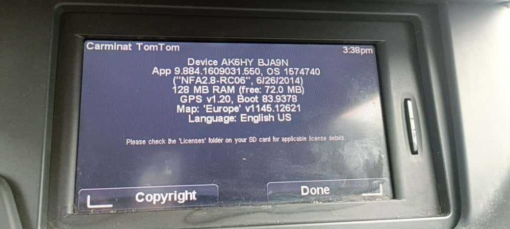 CARD SD Actualizare harti navigatie 2025 Renault Megane 3 - Scenic 3