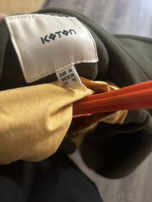 Пальто натуральное цвет хаки