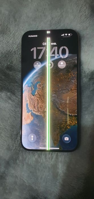Iphone 15 pro полоса на экране