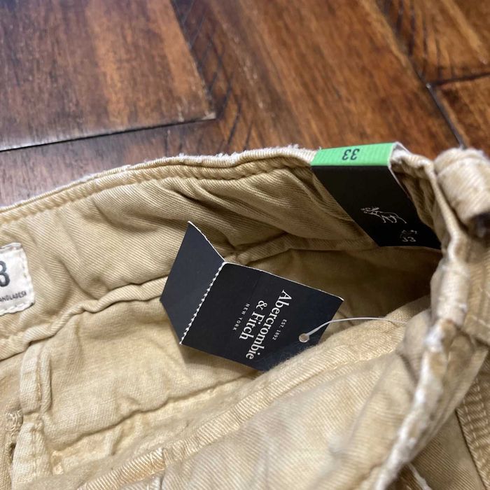 Шорты мужские Abercrombie & Fitch Khaki Cargo Shorts! Новые с бирками!