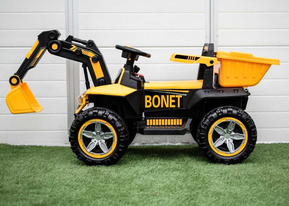 Детски Акумулаторен Багер, 60W, 12V/4.5Ah, Родителски контрол