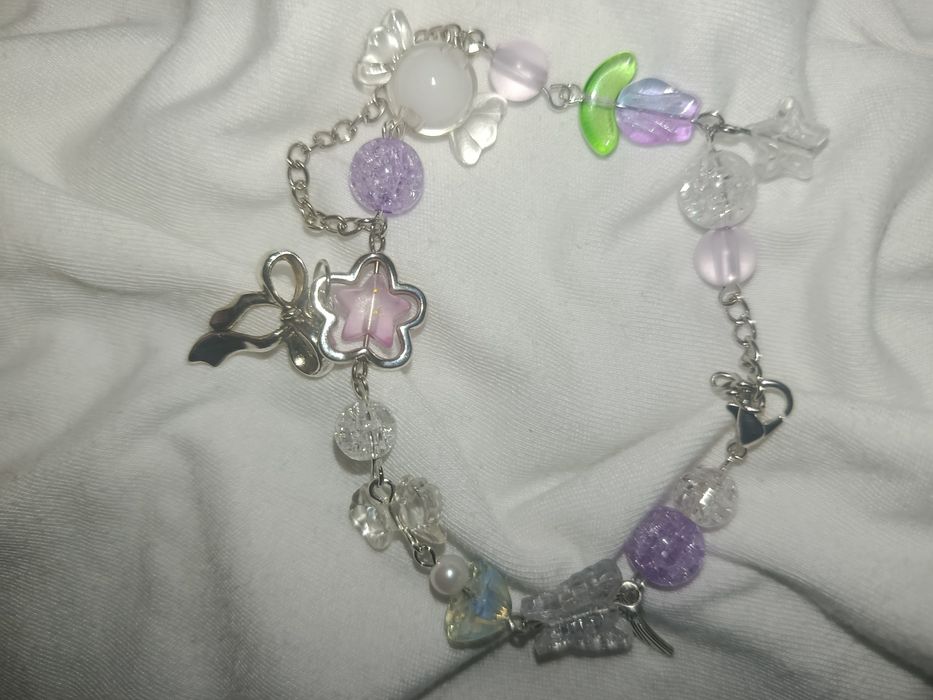 Нежный браслет ручной работы в стиле Y2K