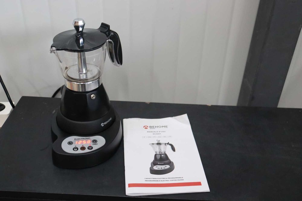 Електрическа програмируема кафе машина BEHOME Moka 3 чаши с таймер