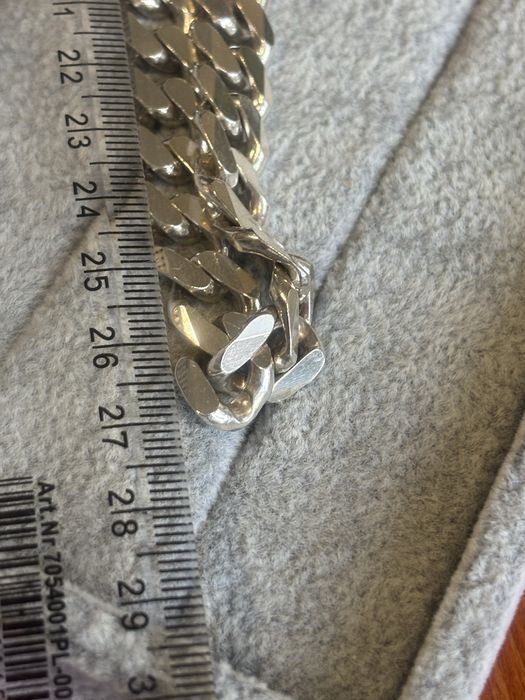 Сребърен ланец Панцер 925 и кръст 55см 120гр