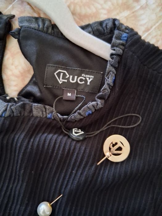 Нова рокля LUCY сиво, черно