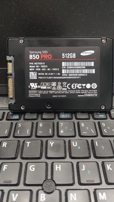 SSD Samsung 850 PRO 512GB