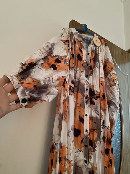 Платье длинное свабодные