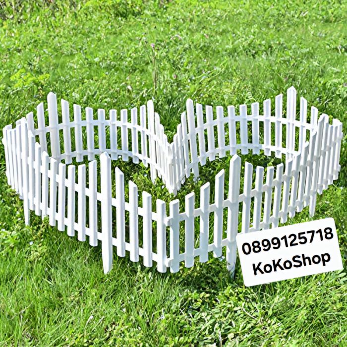 Бяла градинска ограда-240х32см./декоративна ограда
      
Бяла градин