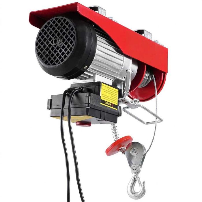 Palan electric cu cablu 1000 kg dubla infasurare, 500 kg simpla, telecomanda cu fir 4.2 m si wireless 100 m