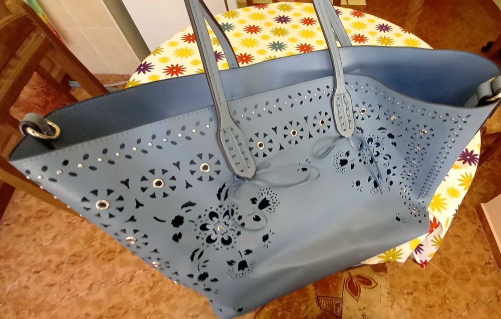 Лятна синя чанта