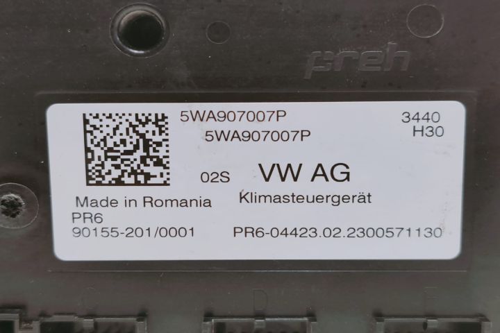 Unitate  Modul control climatizare 901552010001 / 5WA907007P Volkswag