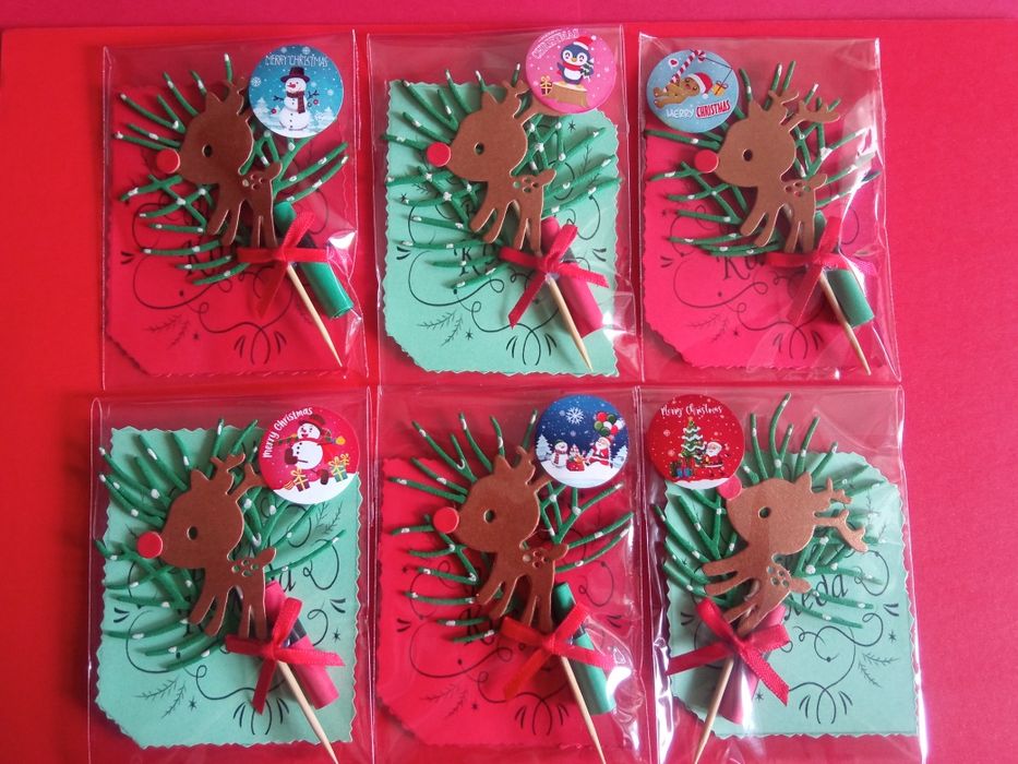 Ръчно изработени коледни и новогодишни късмети