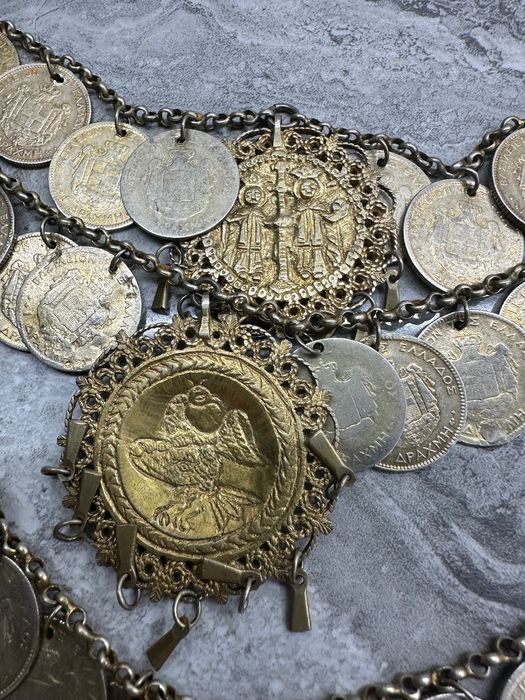 Възрожденски сребърен накит филигран позлата