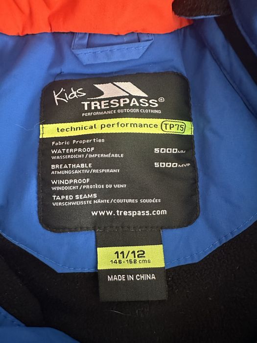 Costum Ski Geaca si pantaloni ski Trespass 146-152