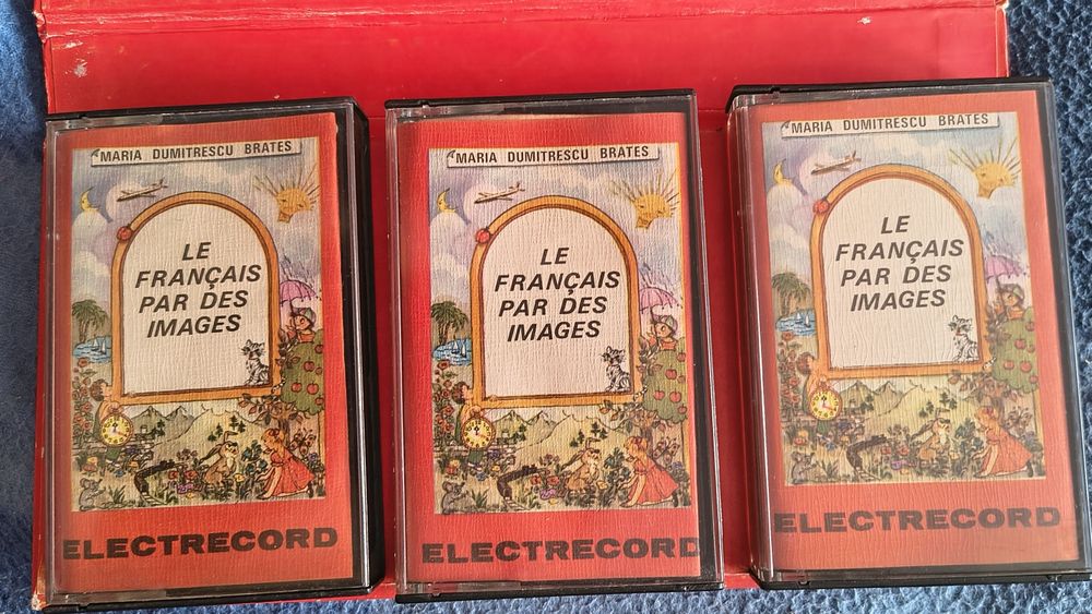 Le Francais par des Images (carte+ 3 casete audio Electrecord)