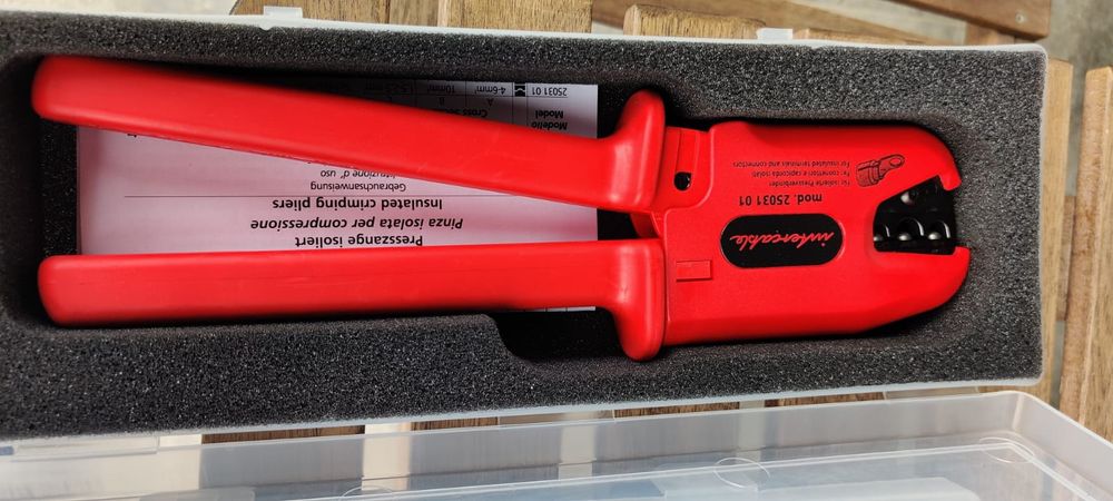 Intercable Clește de sertizare 1.5²-2.5²; 4²-6²; 10²  pentru conectori