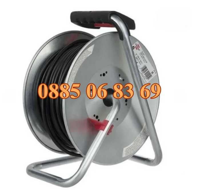 Ел. удължител макара 50 метра с 4 гнезда